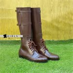 US M40 Cavalry 3 Buckle Boots - Brown - Image 2