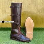WW1 British Army Officer 3 Buckle Boots - Brown