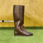 WW1 British Army Officer 3 Buckle Boots - Brown - Image 4