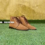 Men's Brown Leather Dress Boots - Image 2
