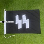 WWII SS Runes Flag - 2' x 3' - Multi Piece Cotton Construction