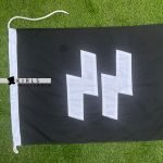WWII SS Runes Flag - 2' x 3' - Multi Piece Cotton Construction - Image 5