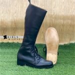 WW1 British Army Officer Lace Up Boots- Black