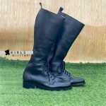 WW1 British Army Officer Lace Up Boots- Black - Image 2