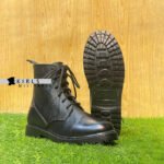 BRITISH WW2 LEATHER AMMO BOOTS IN RUBBER SOLE